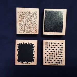 4 rubber stamps from STAMPIN’ UP (By Design set)